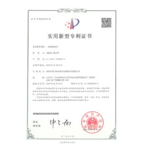 Patent certificate 2