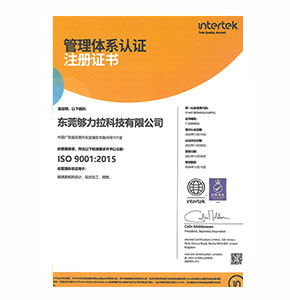 ISO9001 certificate