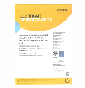 ISO9001 certificate