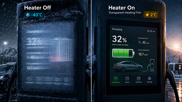 LCD display challenges in extreme low temperature