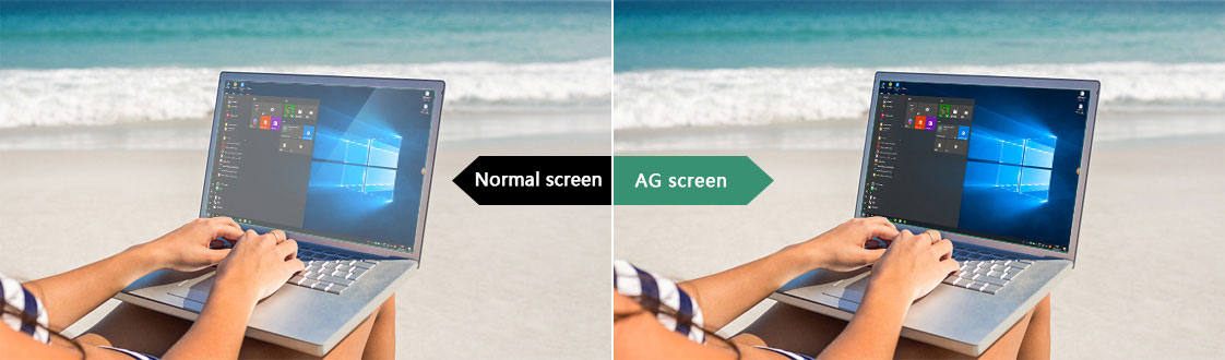 Anti-glare and anti-reflection touch screen and display panel